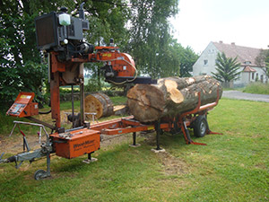 Mobiles Sägewerk
